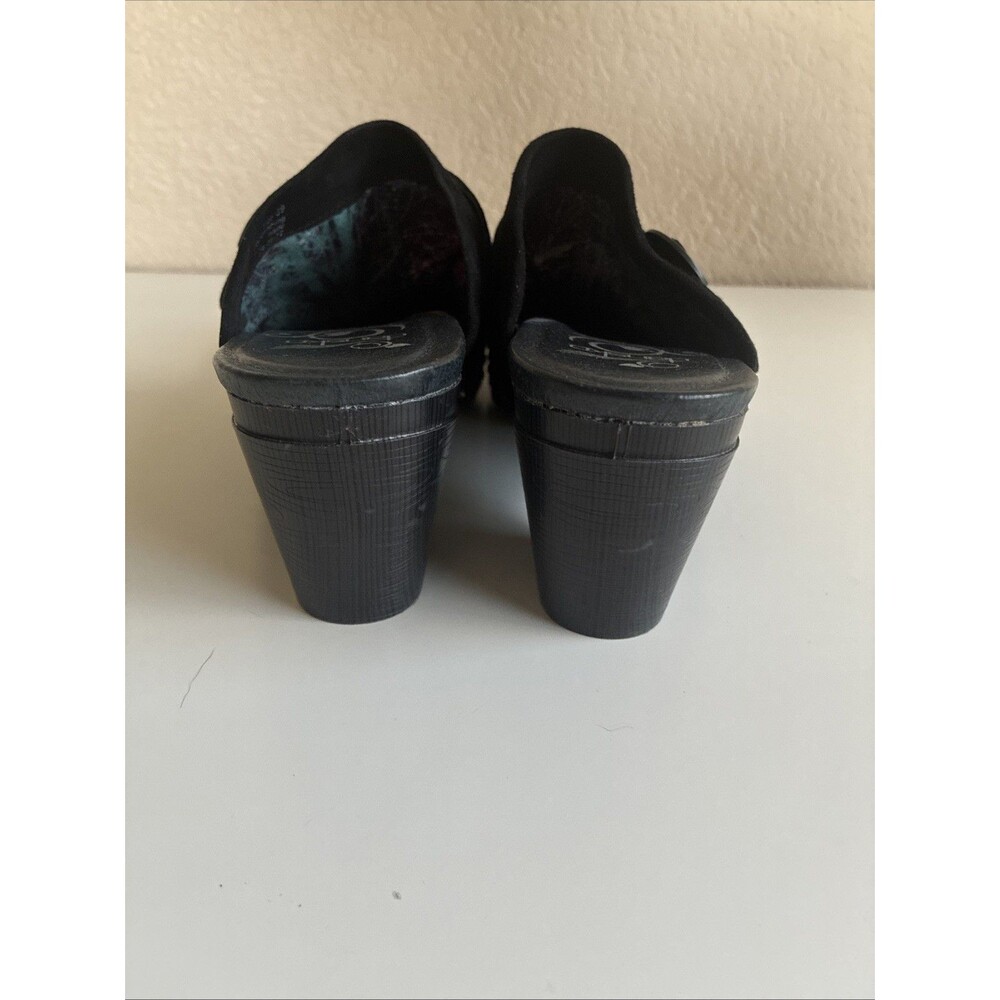 Dansko Shoes Womens 8.5 EU 39 Nadine Clogs Heel Black Suede Studded Mule - Picture 3 of 9